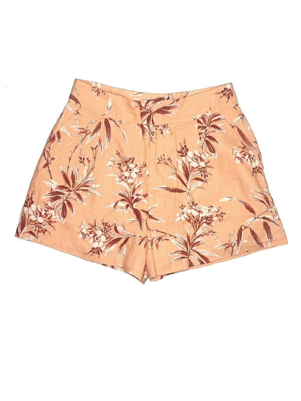 NWT Joie Floral Autumn Shorts Peach & Rust Women's Shorts